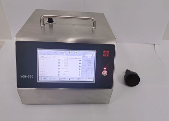 Купить счетчик частицы воздуха лазера экрана 50LPM цвета 7inch с 6 каналами online manufacture